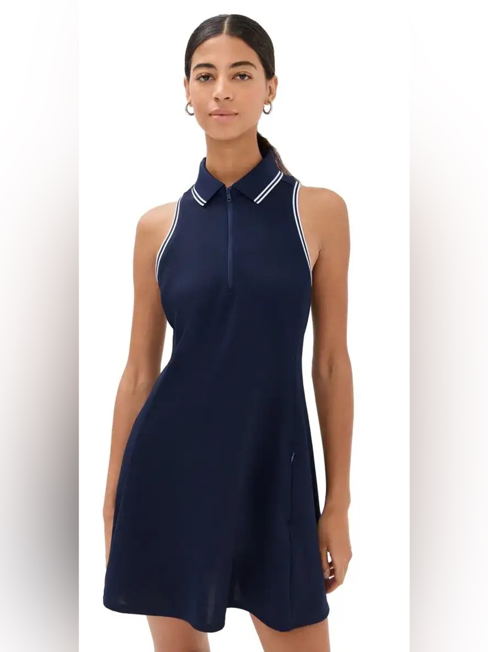 RLX Ralph Lauren Navy Sleeveless Quarter Zip Polo Golf Dress XS